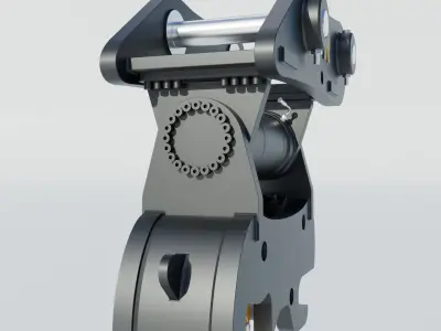Excavator Attachments Pack - Rockland  31 Pieces Low-poly 3D model