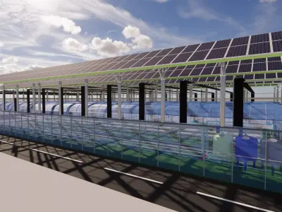 Agricultural Greenhouse Tent Frame -B9 3D model