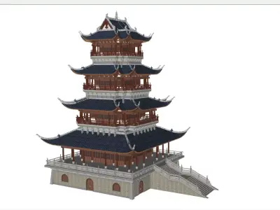 Japan Pavilion Tower  3D model