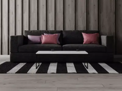 Sofa Set - Home Furniture 07 3D model