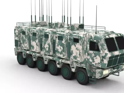 mobile command center 3D model