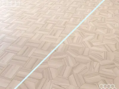 Parquet - Laminate - Wooden floor 2 in 1 Low-poly 3D model 161