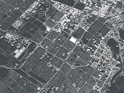 Cityscape Sharjah United Arab Emirates 3D model