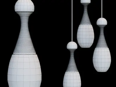 Pendant Modern LED Pendant Lamp Nordic Light Fashion Restaurant  3D model