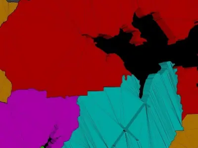 Hong Kong 18 Districts 3D model