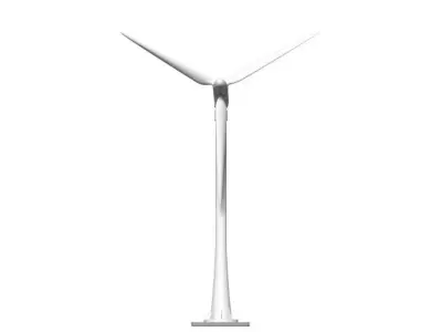 Wind power generator 3D model