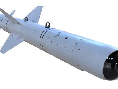 CM-502KG missile Low-poly 3D model