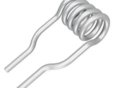 Steel Heating Coil 3D model