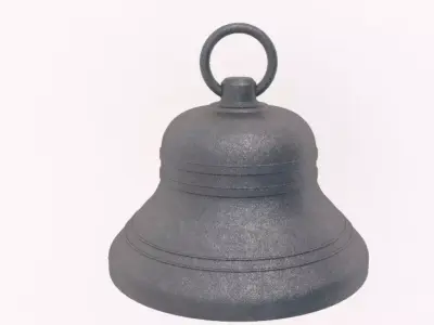 D Hand Bell Brass 2 3D model