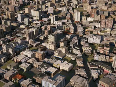 City 11 Low-poly 3D model