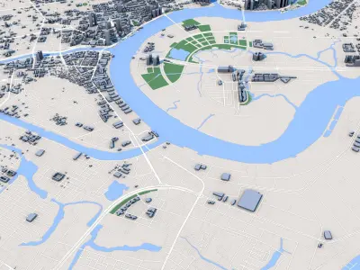 Ho Chi Minh City Vietnam 3D model