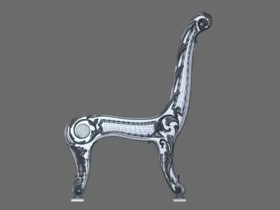 park benches 3D model purchase
