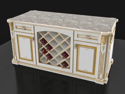 Bar counter 3D model