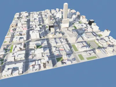 City block 3D model