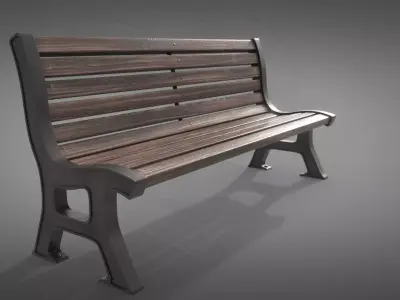 Bench park 3D model