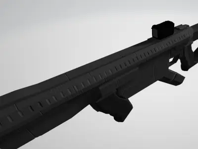 Sci Fi SMG  Low-poly 3D model