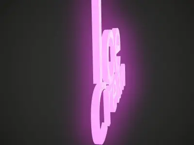 Ice Cream Sign Free 3D model