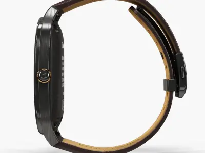 Asus ZenWatch 2 WI501Q smartwatch Low-poly 3D model