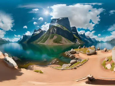 HDRI Forest Panoramas Low-poly 3D model