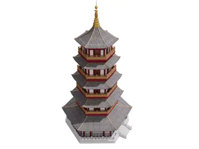 Japan Pagoda Tower 3D model