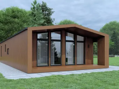 Single-Storey Modular House 3D model