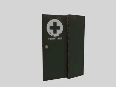 First aid cabinet  Free low-poly 3D model