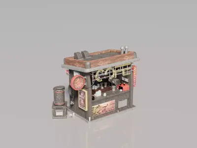 Cyberpunk House 9 3D model