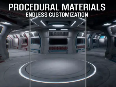 Sci Fi Modular Station 3D model