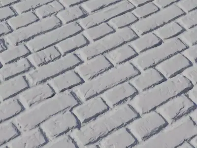 Yellow Sandstone Brick Wall PBR Texture  Texture