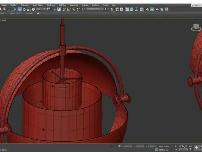 Multi Lite Pendant Light Low-poly 3D model