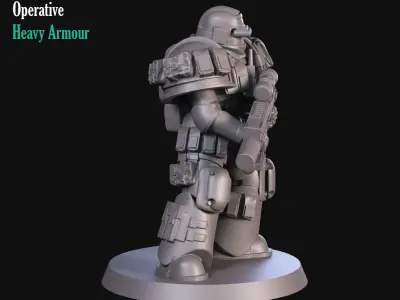 Sci fi Operative 3D print model