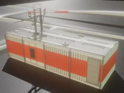 E3 Wind Turbine NH160m RD138m Low-poly 3D model