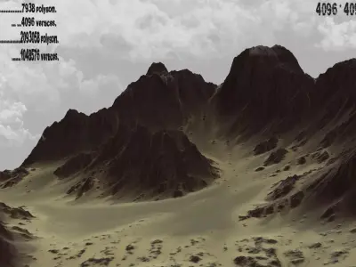 mount mountain range 3D model