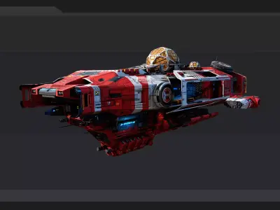 DRAKO - Rescue Ship  Low-poly 3D model