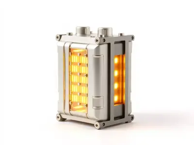 Futuristic Industrial Light with Metal Frame Model Pack Low-poly 3D model