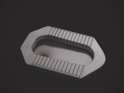 Squat toilet  3D model