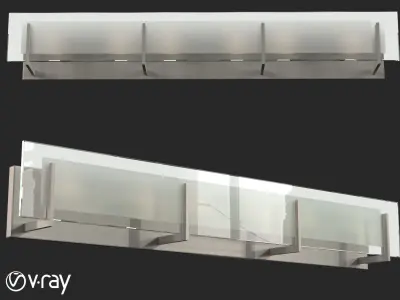 Lightin collection 1 gold pendant light 3D Model Pack