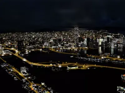 Night Game City 3D model