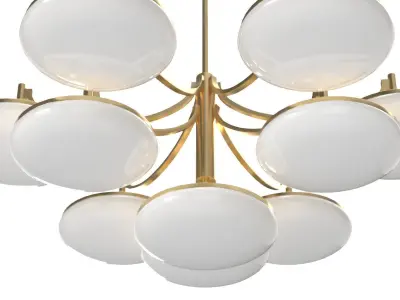Bregman Convertible Chandelier PBR 3D model