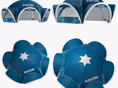 Tents Spider inflatable Axion 3D model
