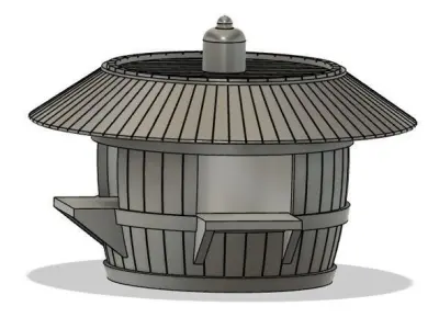 Barrel Bar - H0 Scale 3D print model