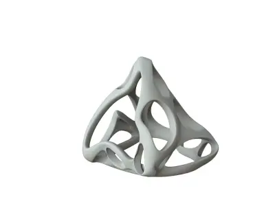 SciFi Cube Object No 62684 Low Poly Shape Low-poly 3D model