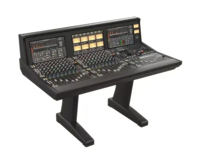 Oracle Solid State Logic Analogue Studio Mixing Console  Low-poly 3D model