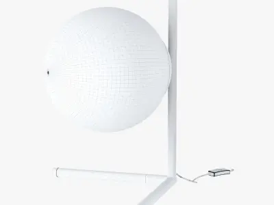 Modern Golden LED Lamp 3D model