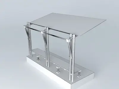 Bus shelter 3D model