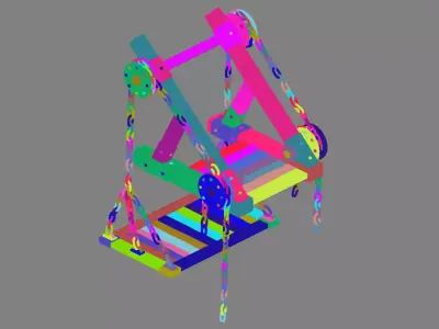 Underground Palace Entrance - Ladder 3D model