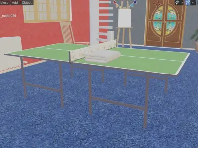 Entrance hall Low-poly 3D model