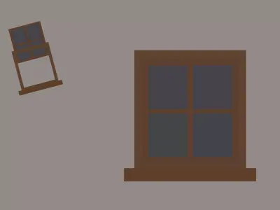 Window Low Poly Low-poly 3D model