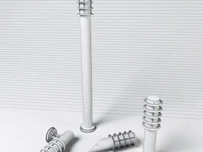 Landscaping lamps 3D model