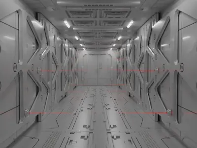 Sci fi asset 3D Model Pack